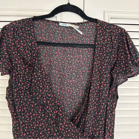 Kimchi Blue Floral Wrap Dress Size M - Picture 3 of 7